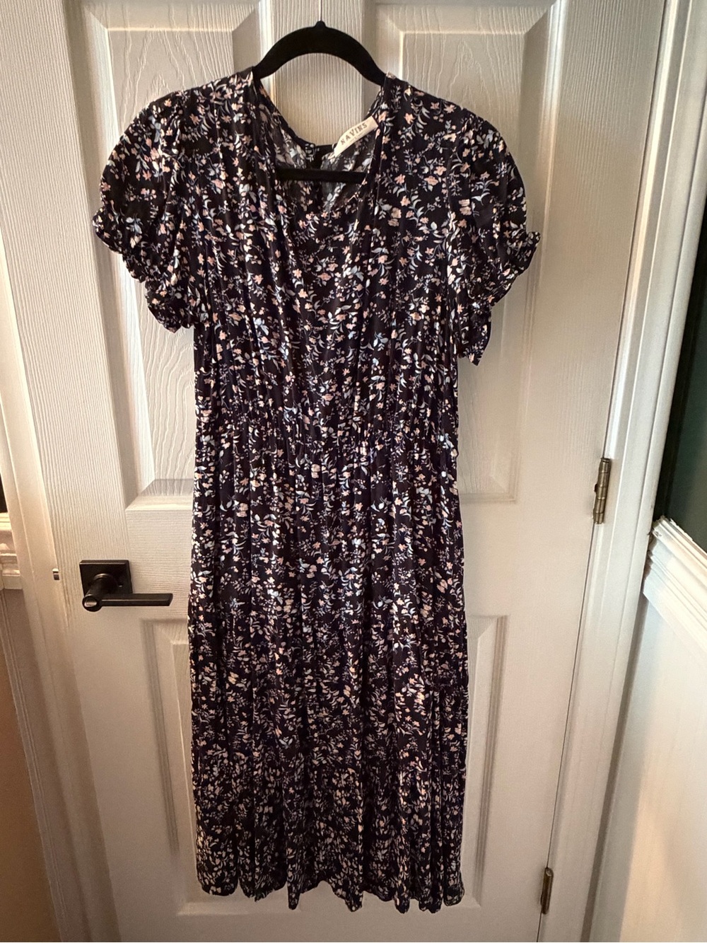 2 for $30 Floral Midi Dresses in Black and Green